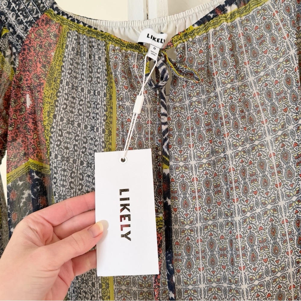 Likely Barrow Patchwork Off Shoulder Mini Dress i… - image 13